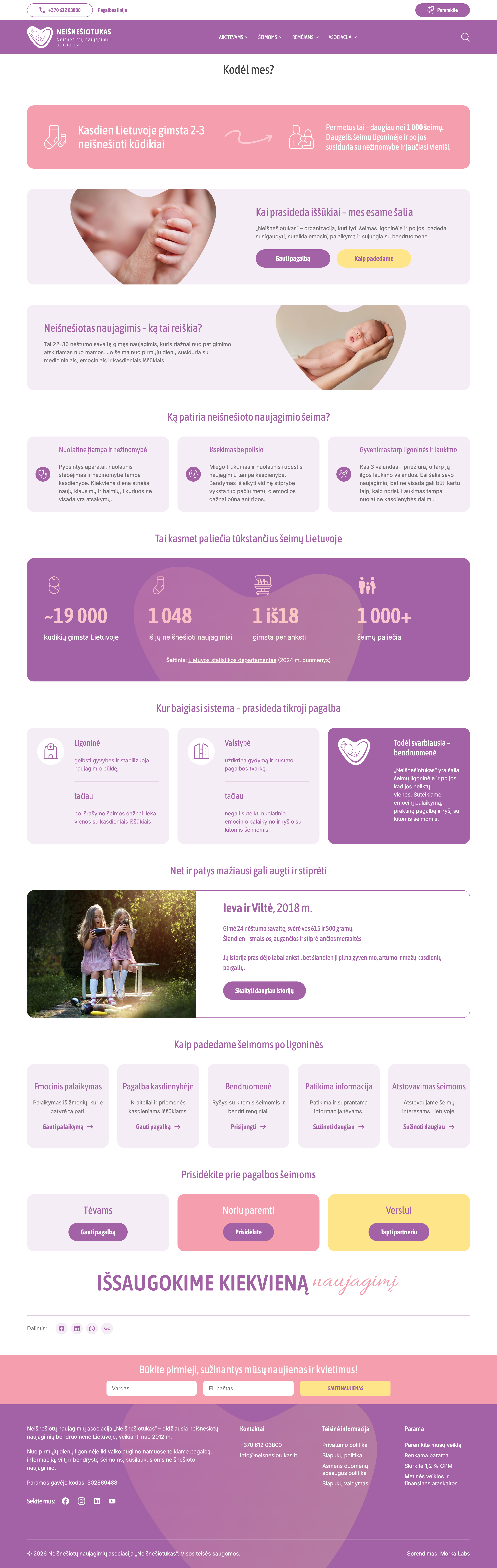 Morka Labs - Neišnešiotukas website